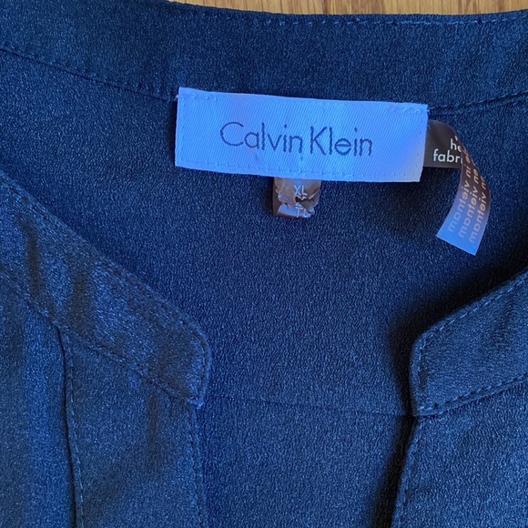 Calvin Klein Woman’s XL Long Sleeve Blouse, Black - Picture 2 of 5